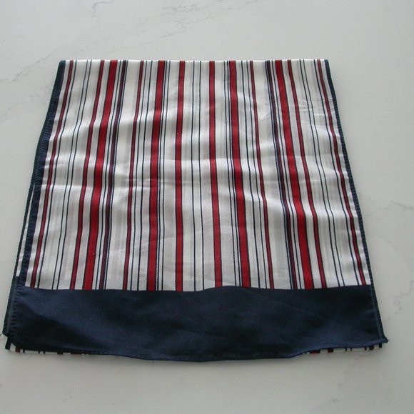 Red, White and Blue Striped Scarf - Picture 2 of 4